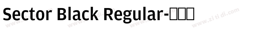 Sector Black Regular字体转换